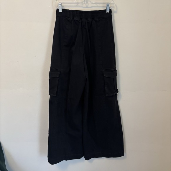 ALO Show Off Wide Leg Trouser Pants Punk Goth Cargo XS Black Grunge - Picture 3 of 6